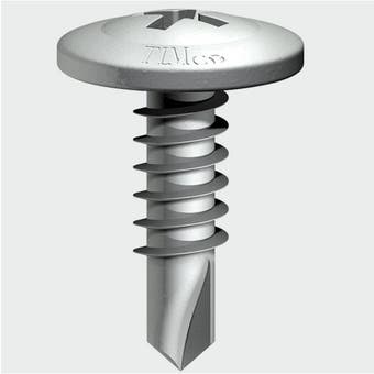 Low Profile Wafer Head Self-Drill Screw 4.8mm x 22mm (Pack of 200)