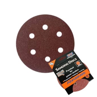 Stuk Sanding Discs 150 Mm 40 Grit - 5 pieces