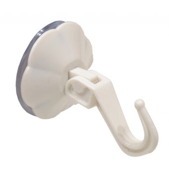 Centurion 50mm White Plastic Lever Suction Hook