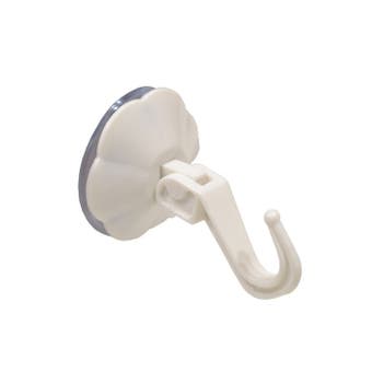 50mm White Plastic Lever Suction Hooks - Each