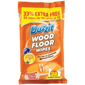 Duzzit Wood Floor Wipes - Pack of 18