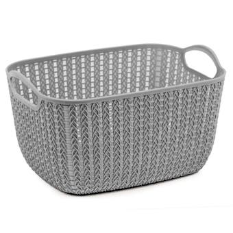 Lace Storage Basket Grey - 9L