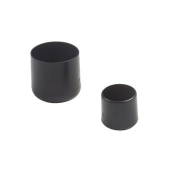 Black Rubber Outer Round Ferrule - 20mm