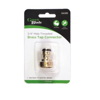 Male Threaded Brass Tap Connector 3/4”