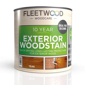 Fleetwood 10 Year Exterior Woodstain 2.5 Litre - Teak