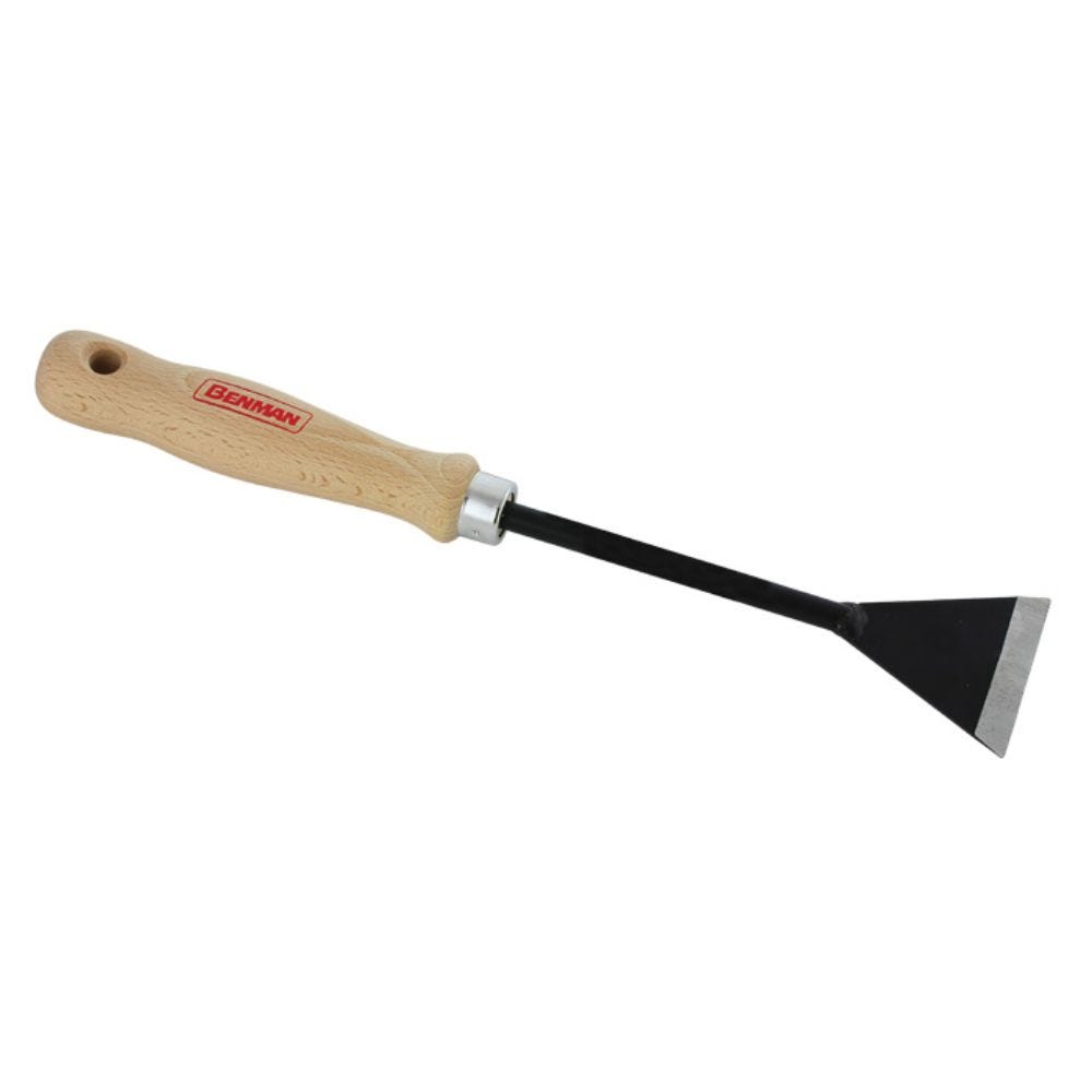  Benman Triangular Scraper With Long Wooden Handle 100mm