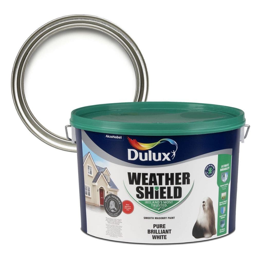Dulux Weathershield Smooth Masonry Brilliant White 10L