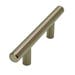 Plain Brushed Nickel 'T' Bar Handle 64mm