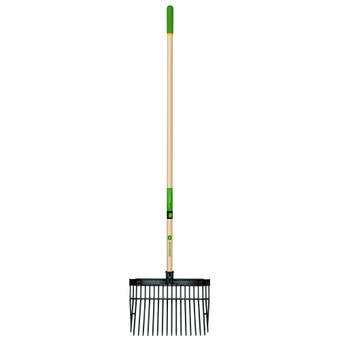 John Deere 16 Tine Poly Bedding Fork 54" with Wood Handle