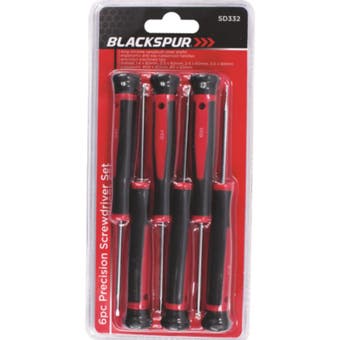 Blackspur Precision Screwdriver Set - 6 pieces