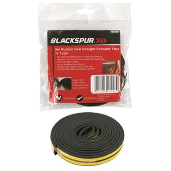 Rubber Seal Draught Excluder Tape - E Type 5m
