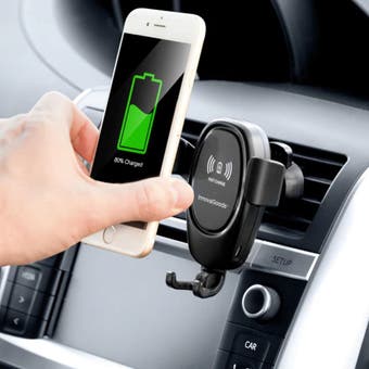 InnovaGoods Mobile Holder with Wireless Charger for Cars