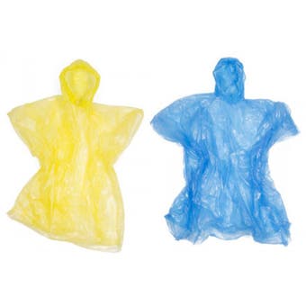 Disposable Poncho - Assorted Colours