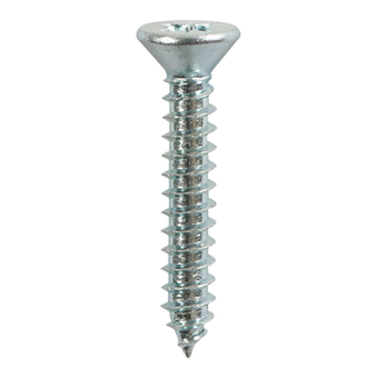 PZ Countersunk Zinc Self-Tapping Screws 8 x 1/2 - Pack of 22