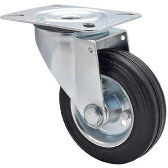 Castor Swivel Black 100mm - 70kg