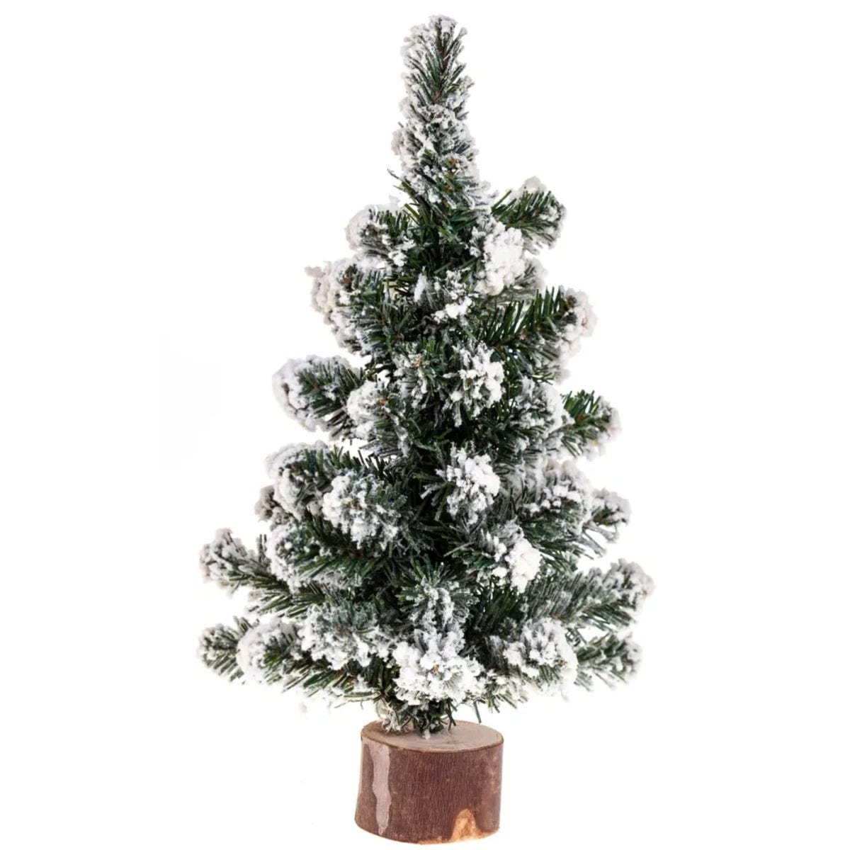 Table flocked Christmas Tree 25cm