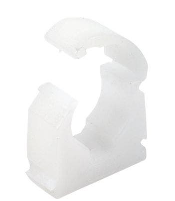 Push in Pipe Clip 15mm Hinged