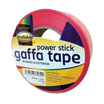 Prosolve Red Gaffa Tape - 50mm x 50m