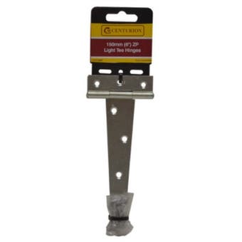 Zinc Plated Tee Hinges (1 pair) - 150mm 6"