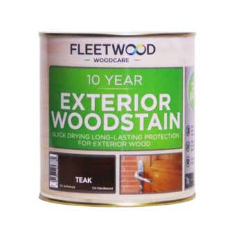 Fleetwood 10 Year Exterior Woodstain - Teak 1L