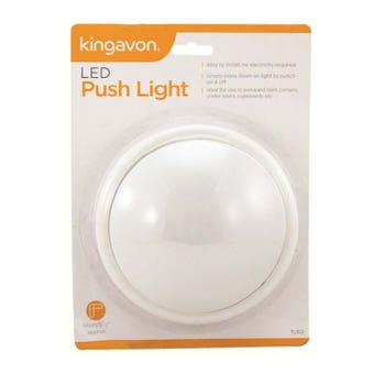 Kingavon White LED Push Light