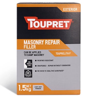 Toupret Exterior Filler 1.5kg – Weather-Resistant Masonry Repair Powder Filler