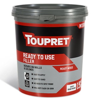 Toupret Interior Filler 1.5kg – Ready to Use White Filler for Walls & Ceilings