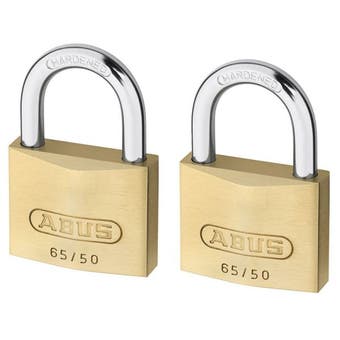 Compact Brass Padlock Pk 2 30mm