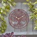 Tree of Life Wall Clock 13.5in - Bronze