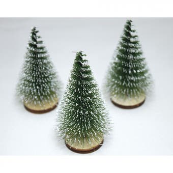 Fir tree 8x4.5cm - set of 3