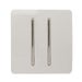 Trendi 2 Gang 2 Way Switch White