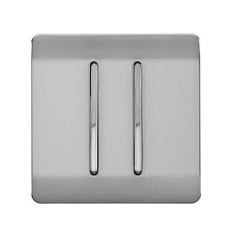 Trendi 2 Gang 2 Way Switch Stainless Steel