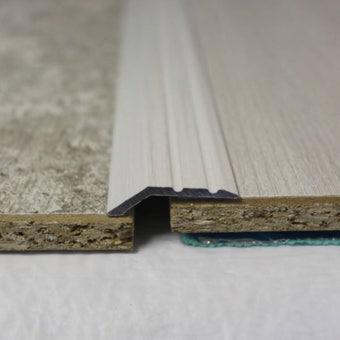 Trojan A45 Self-Adhesive Reducer 8mm – White Wash Aluminium Floor Transition Trim