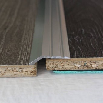 Trojan A45 Self-Adhesive Floor Reducer 8mm – Chrome Finish