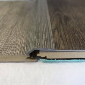 Trojan A45 Self-Adhesive Reducer 8mm – Titanium Oak Aluminium Floor Transition Trim