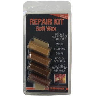 Trojan Soft Wax Repair Kit - Medium–Dark | Easy Wood & Furniture Touch-Up Repairs