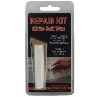 Trojan White Soft Wax Repair Stick | Quick Touch-Ups for Painted Wood & Mouldings