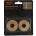 Trojan Solid Wood Pipe Rosettes 16mm Split Oak - Pack of 2 | Natural Finish for Pipe Holes in Flooring