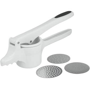 Metaltex Potato and Tomato Press with 3 Interchangeable Stainless Steel Disks