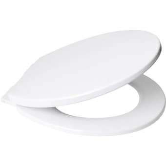 Blue Canyon Arleta PP Slow Close Toilet Seat – White Thermoplastic with Universal Fittings