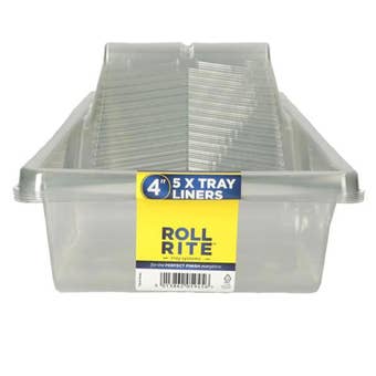 Fleetwood 4" Roll Rite Paint Tray Liners – 5 Pack for Easy Clean-Up