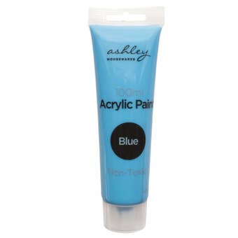 Ashley Acrylic Paint 100ml Blue – Non-Toxic Fast Drying Water-Based Craft Paint