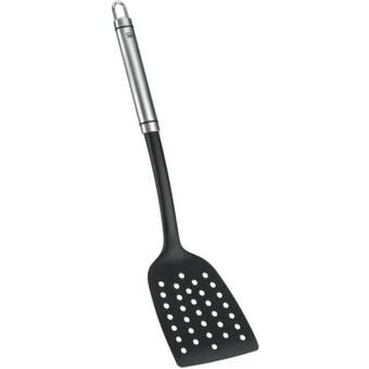 Metaltex Slotted Turner – 35cm Stainless Steel Handle with Heat Resistant PBT Head
