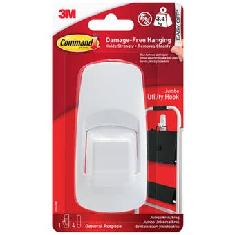 Command Jumbo Utility Hook – Damage-Free Hanging Solution