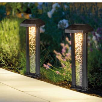 Solar Garden Light with LED and Polysilicon Panel 30.5 cm – Outdoor Pathway and Patio Lighting IP44