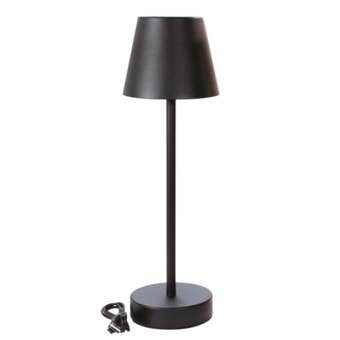 Kingavon Rechargeable Dimmer Touch Table Lamp – Black Modern Wireless Lighting
