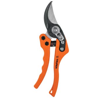 Truper 8 Inch Steel and Nylon Bypass Pruner for Precision Garden Cutting