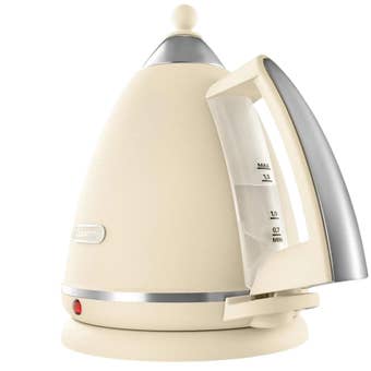 DeLonghi Argento Flora 1.7L Kettle Jasmine Beige KBX3016.BG – Elegant Stainless Steel Cordless Kettle