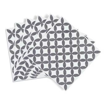 D-c-fix Self Adhesive Wall Tiles Amira Grey – Pack of 18 Easy Peel and Stick Kitchen and Bathroom Tiles