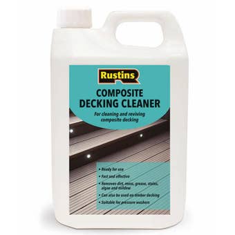 Rustins Composite Decking Cleaner 4L – Fast Acting Exterior Cleaner for Composite and Timber Decking